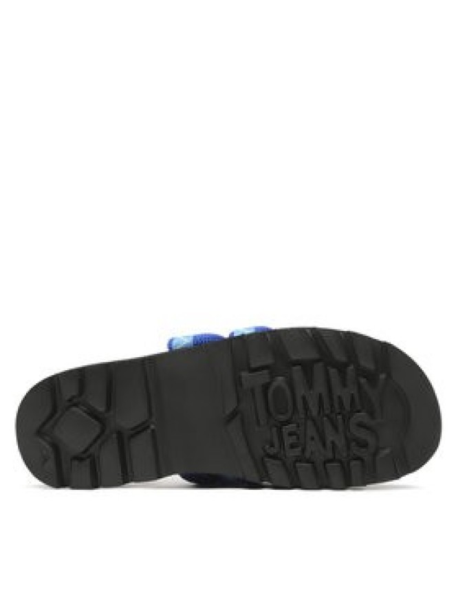 Tommy Jeans Klapki Sandal Rope EM0EM01149 Niebieski