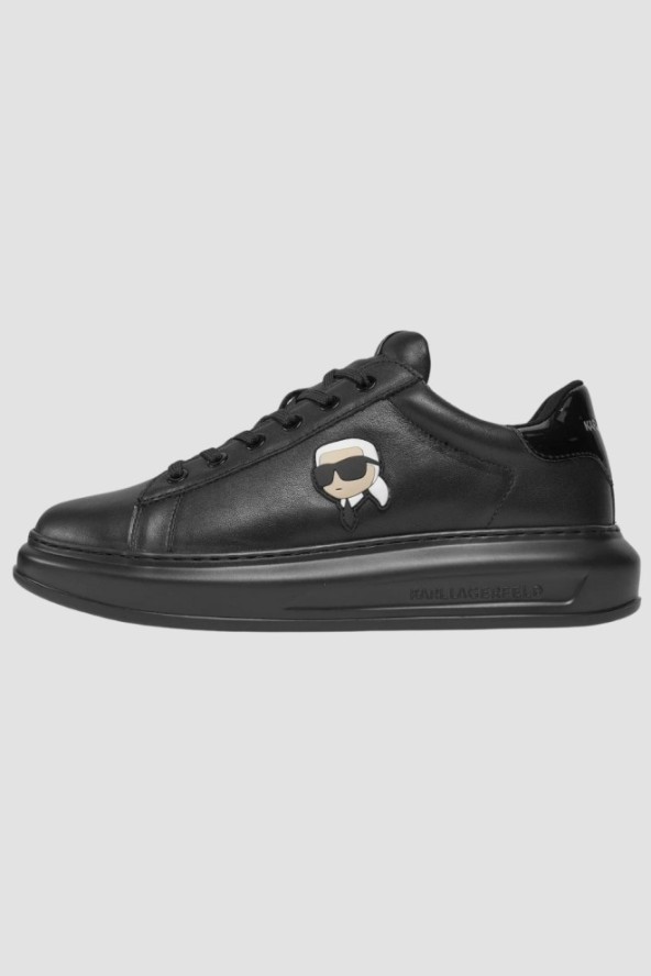 KARL LAGERFELD Czarne sneakersy Kapri Mens Nft Lo Lace