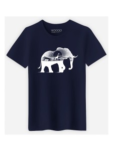 WOOOP Koszulka "Wild Africa" w kolorze granatowym rozmiar: S