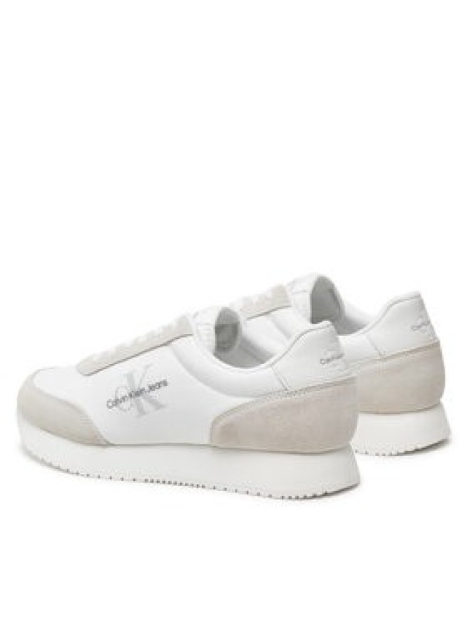 Calvin Klein Jeans Sneakersy Retro Runner Low Laceup Su-Ny Ml YM0YM00746 Biały