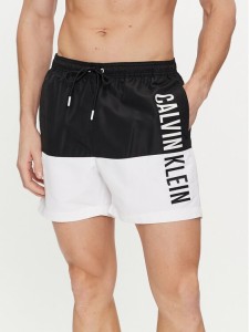 Calvin Klein Swimwear Szorty kąpielowe KM0KM00994 Czarny Regular Fit