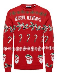 ONLY & SONS Sweter w kolorze czerwonym rozmiar: L