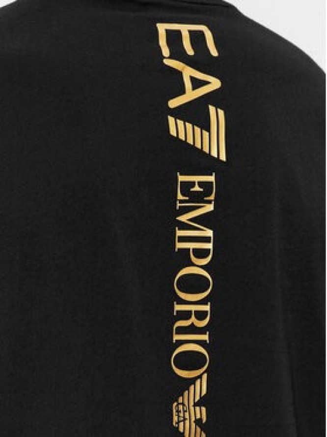 EA7 Emporio Armani T-Shirt 8NPT18 PJ02Z 0208 Czarny Regular Fit