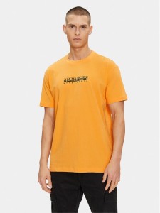 Napapijri T-Shirt NP0A4H8S Żółty Regular Fit