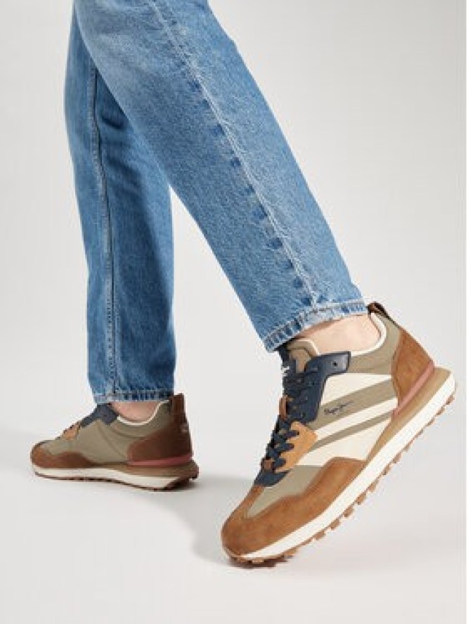 Pepe Jeans Sneakersy Foster Heat M PMS60012 Brązowy