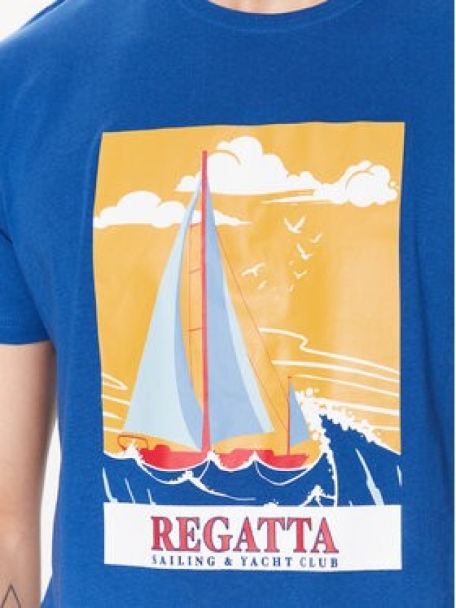 Regatta T-Shirt Cline VII RMT263 Niebieski Regular Fit