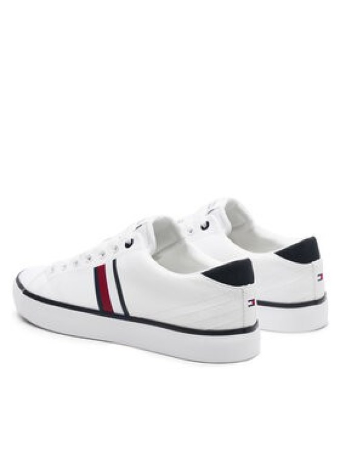 Tommy Hilfiger Tenisówki Th Hi Vulc Low Stripes Mesh FM0FM04946 Biały