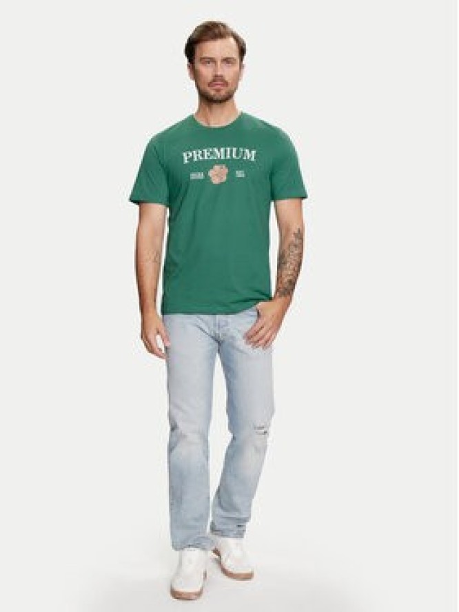 Jack&Jones T-Shirt Jprblaalfie 12259673 Zielony Regular Fit