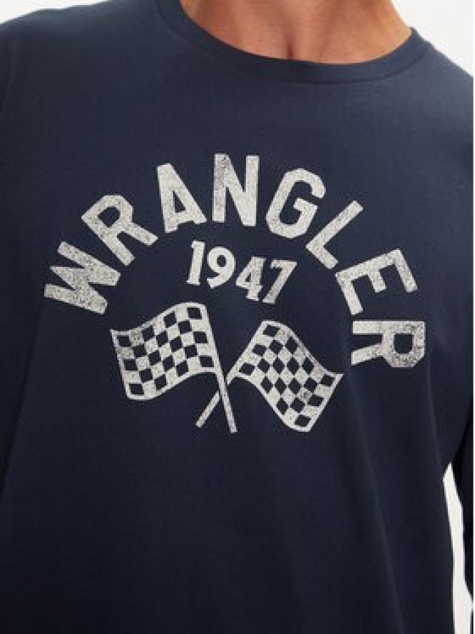 Wrangler Longsleeve 112357447 Niebieski Regular Fit