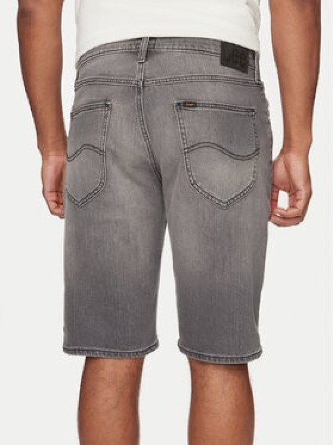 Lee Szorty jeansowe 5 Pocket 112349330 Szary Regular Fit