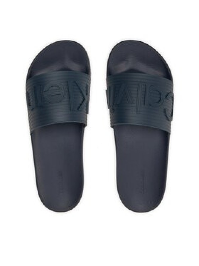 Calvin Klein Klapki Pool Slide HM0HM01519 Granatowy