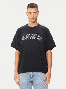 Converse T-Shirt M Retro Chuck Ss Crew 10026428-A01 Czarny Regular Fit