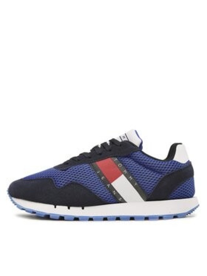 Tommy Jeans Sneakersy Retro Runner Mesh EM0EM01172 Granatowy