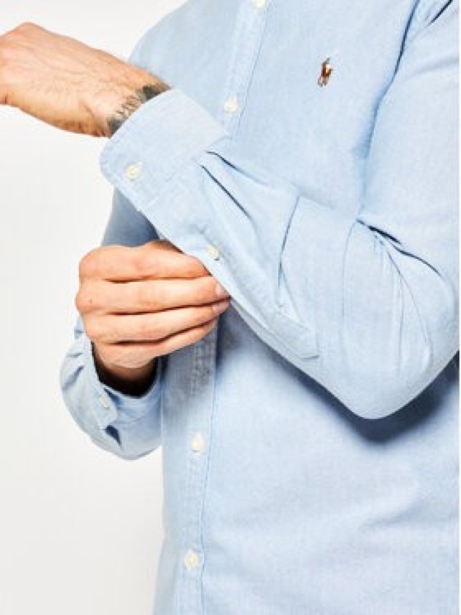 Polo Ralph Lauren Koszula Core Replen 710549084 Błękitny Slim Fit