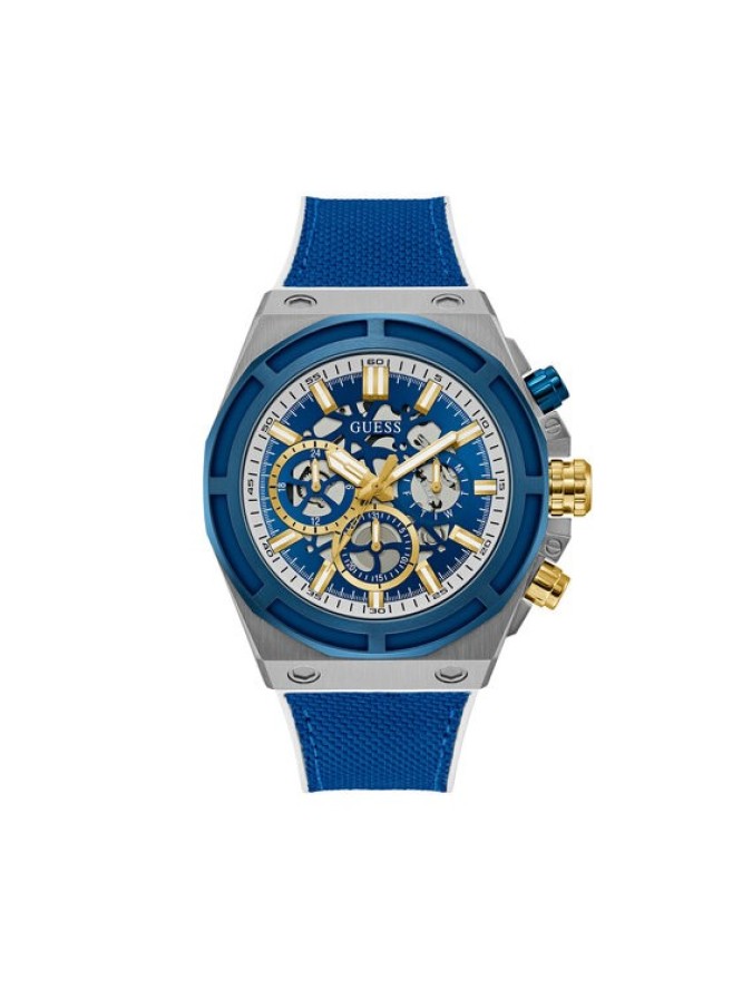 Guess Zegarek Masterpiece GW0713G1 Granatowy