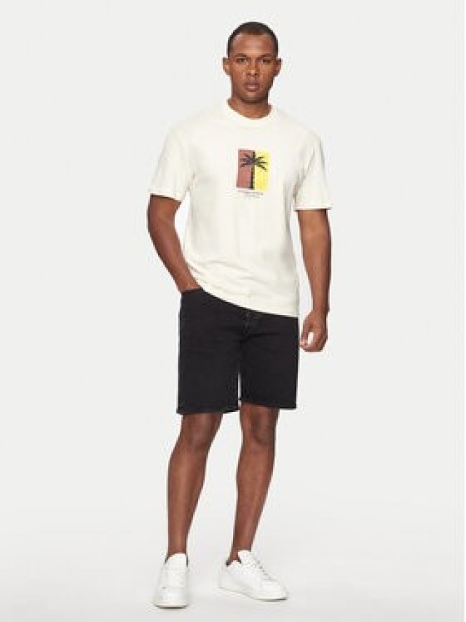 Jack&Jones T-Shirt Jormarbella 12255569 Beżowy Relaxed Fit