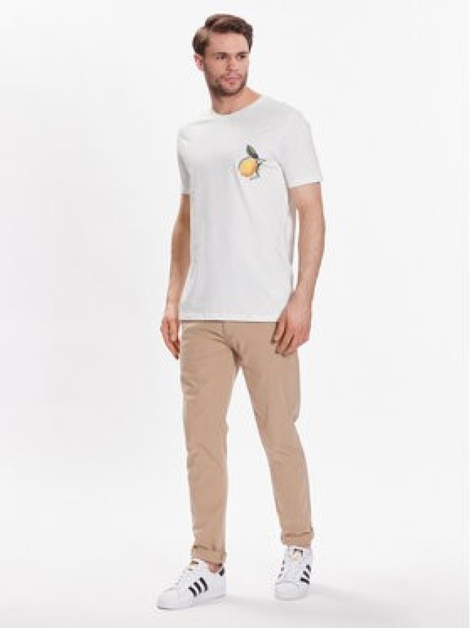 Lindbergh T-Shirt 30-400220 Biały Relaxed Fit