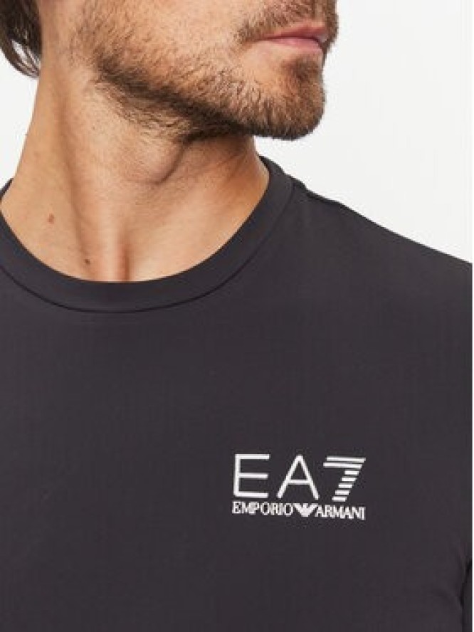 EA7 Emporio Armani T-Shirt 6RPT42 PJJFZ 1200 Czarny Regular Fit