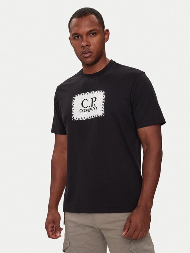 C.P. Company T-Shirt 17CMTS029A005100W Czarny Regular Fit