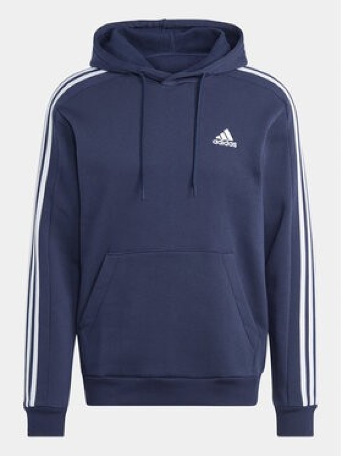 adidas Bluza Essentials Fleece 3-Stripes IJ6473 Granatowy Regular Fit