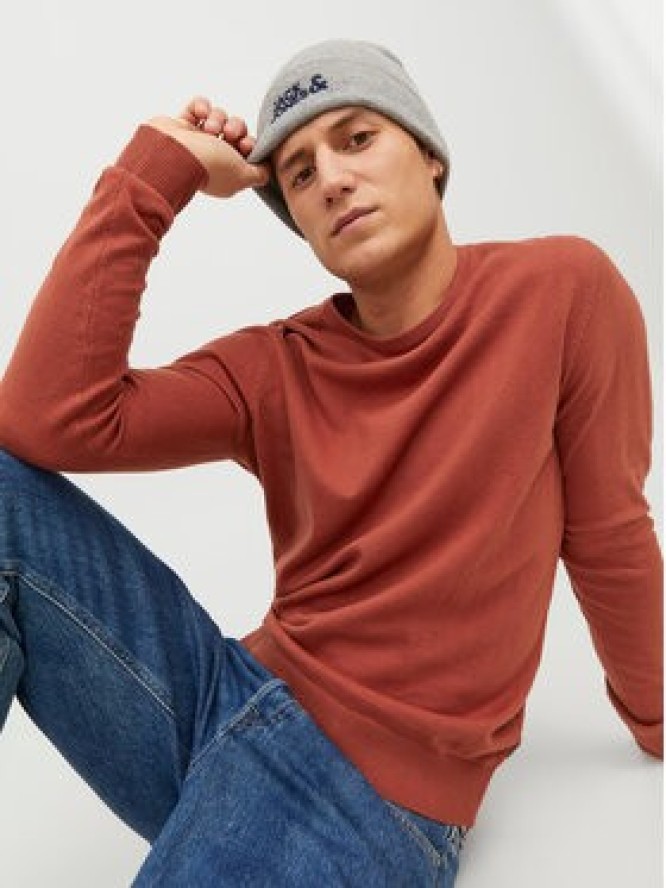 Jack&Jones Sweter 12208364 Pomarańczowy Regular Fit