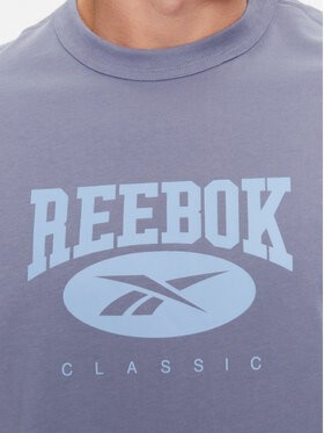 Reebok T-Shirt Archive Essentials IK6123 Niebieski Regular Fit