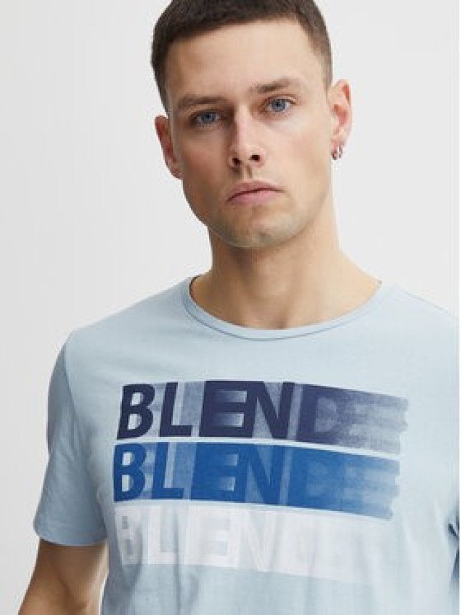 Blend T-Shirt 20715045 Błękitny Regular Fit