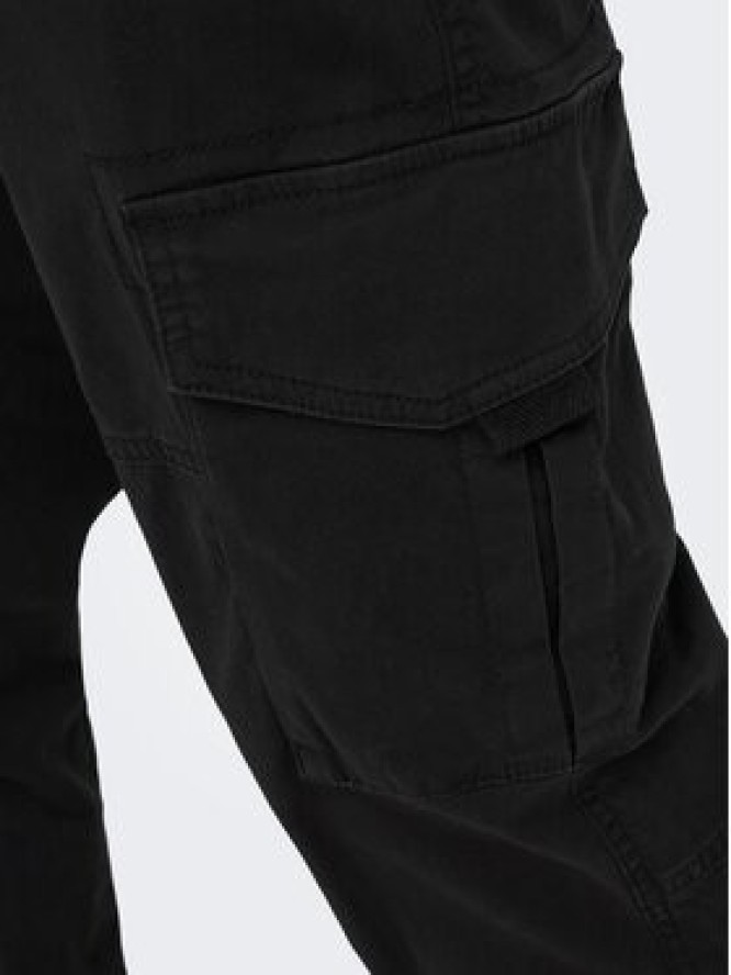 Only & Sons Spodnie materiałowe 22025431 Czarny Tapered Fit
