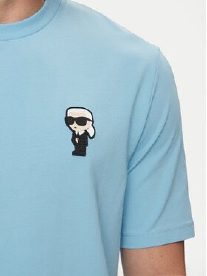 KARL LAGERFELD T-Shirt 755027 542221 Błękitny Regular Fit