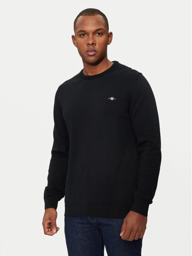 Gant Sweter 8030561 Czarny Regular Fit