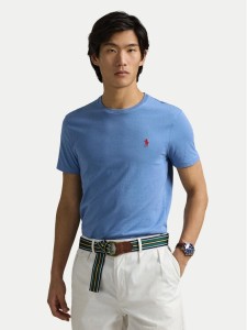 Polo Ralph Lauren T-Shirt 710671438408 Niebieski Slim Fit