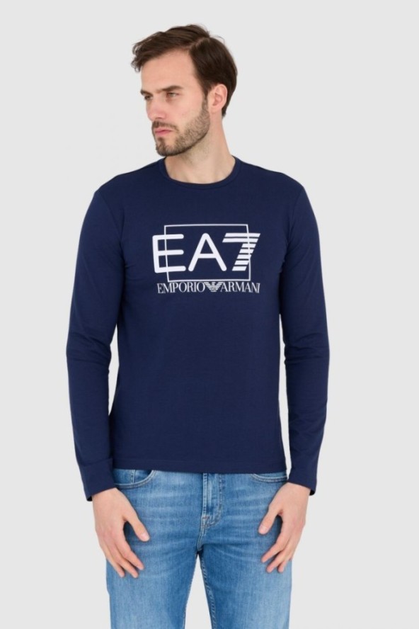 EA7 Longsleeve granatowy