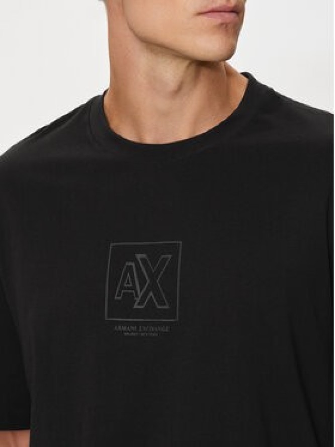 Armani Exchange T-Shirt 6DZTLE ZJ9JZ 1200 Czarny Regular Fit