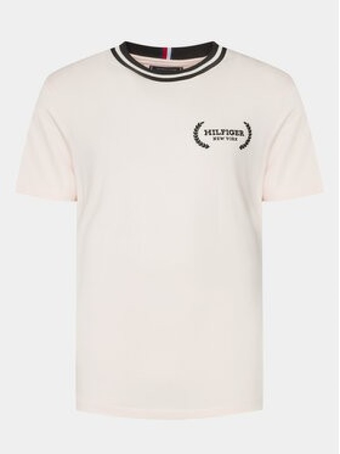 Tommy Hilfiger T-Shirt Laurel MW0MW33681 Beżowy Regular Fit