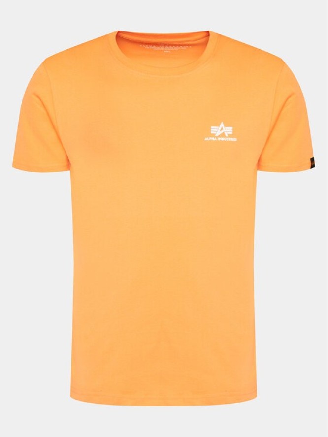 Alpha Industries T-Shirt Basic T Small 188505 Pomarańczowy Regular Fit