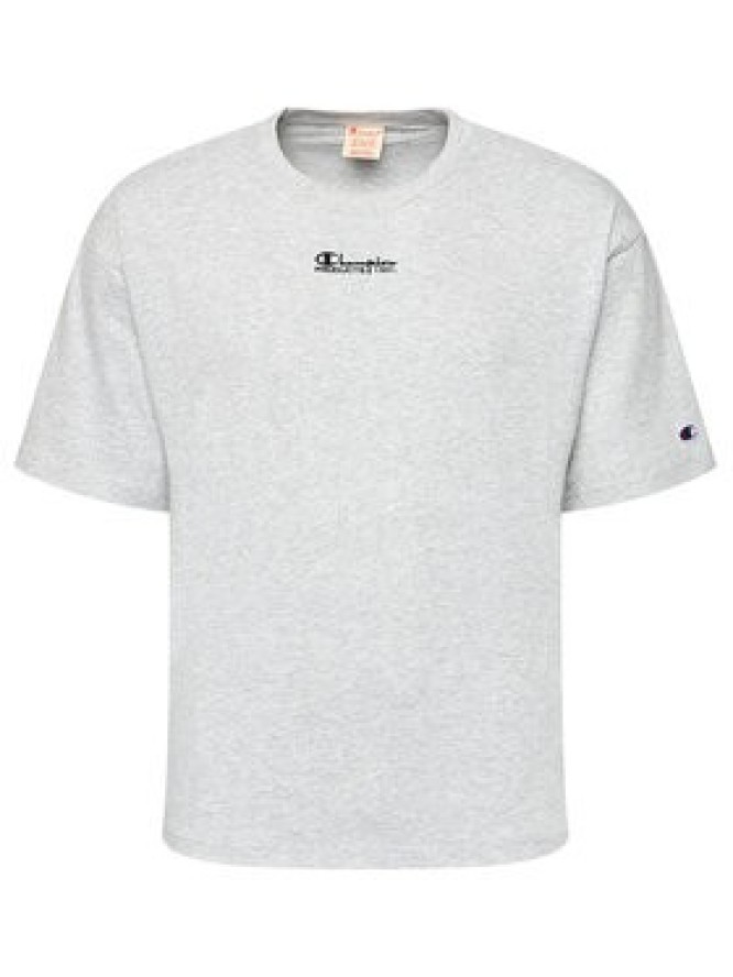 Champion T-Shirt Deconstructed C Logo 214420 Szary Custom Fit