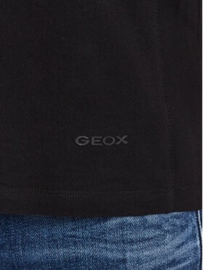 Geox T-Shirt M3510H-T2870 F9000 Czarny Regular Fit