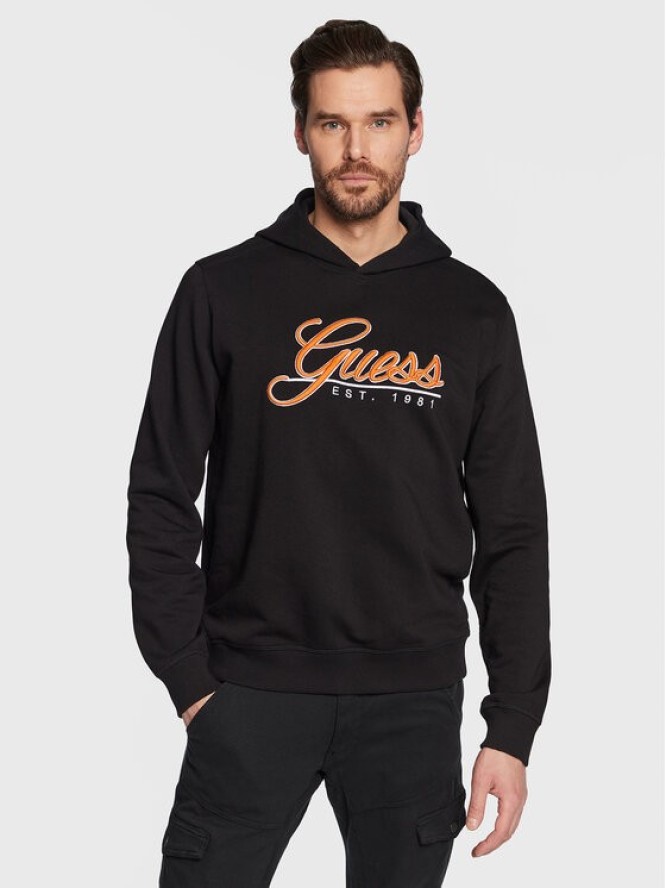 Guess Bluza Beau M3GQ36 KBK32 Czarny Slim Fit