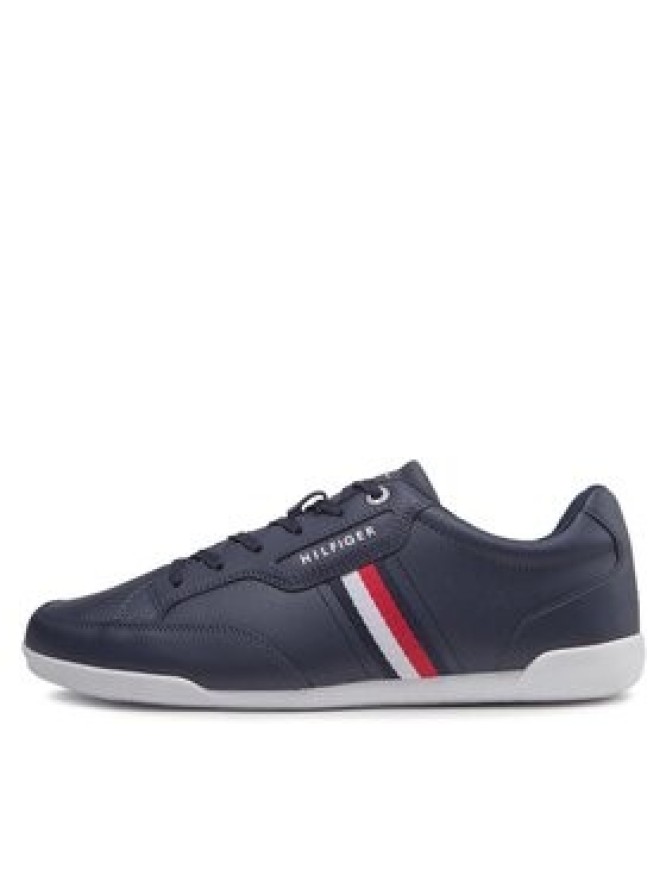 Tommy Hilfiger Sneakersy Classic Lo Cupsole Leather FM0FM04277 Granatowy