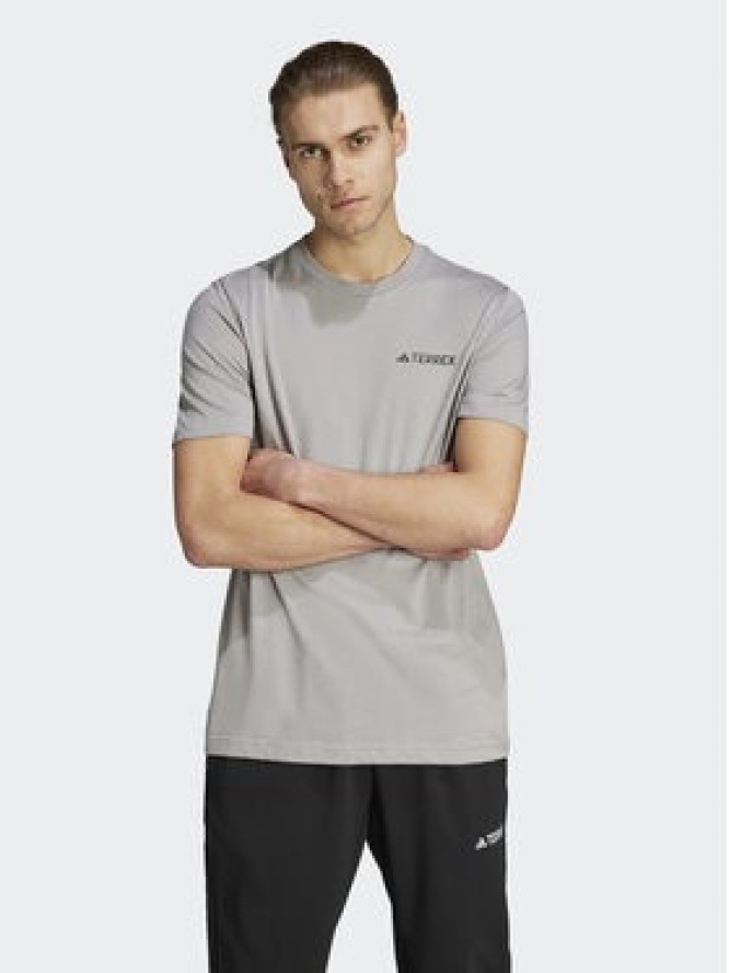 adidas T-Shirt IL5064 Szary Regular Fit