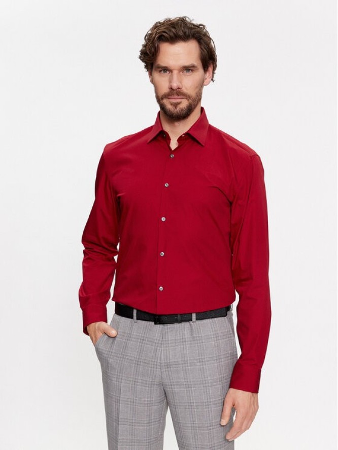 Hugo Koszula C-Jenno 50289499 Bordowy Slim Fit