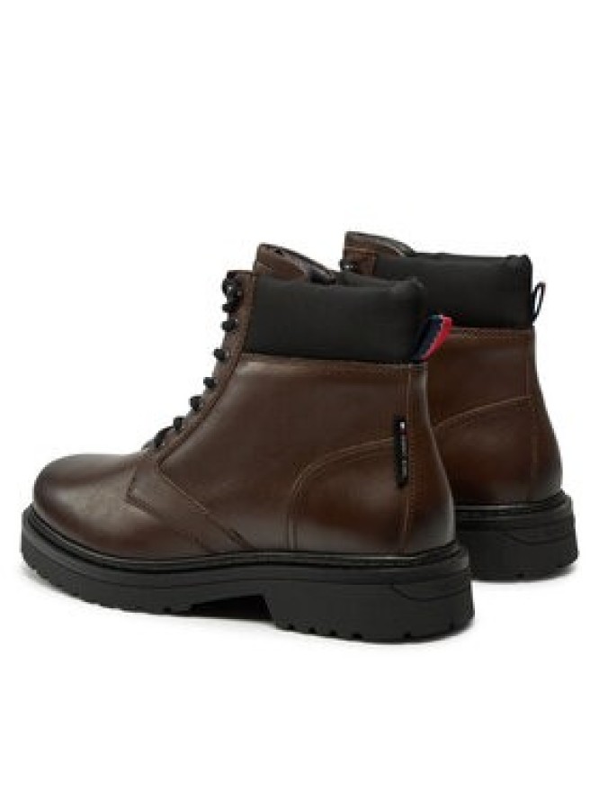 Tommy Jeans Trapery Tjm Lace Up Boot EM0EM01446 Brązowy