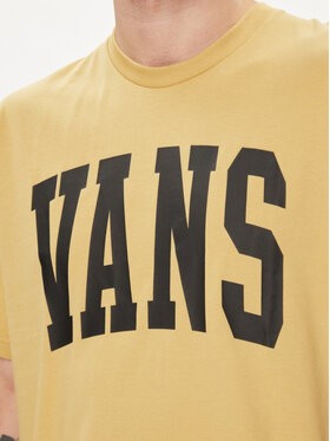 Vans T-Shirt Vans Arched Ss Tee VN000G47 Brązowy Regular Fit