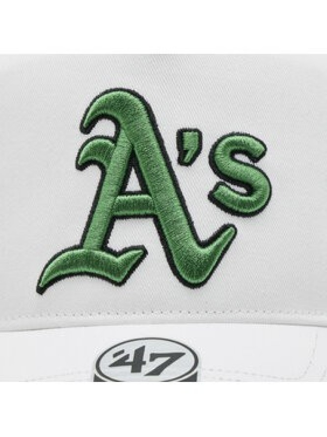 47 Brand Czapka z daszkiem Mlb Oakland Athletics Sure Shot ’47 Hitch BCPTN-SRSHT18GWP-WH00 Biały