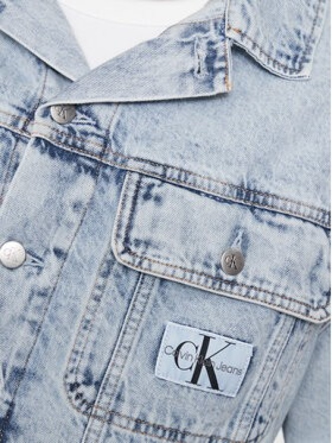 Calvin Klein Jeans Kurtka jeansowa J30J323319 Błękitny Regular Fit