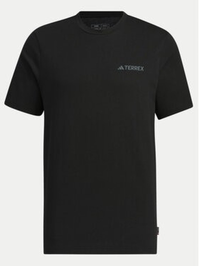 adidas T-Shirt Graphic IS0282 Czarny Regular Fit