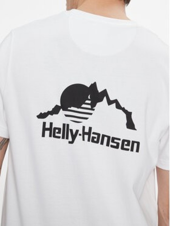 Helly Hansen T-Shirt Yu Patch 53391 Biały Regular Fit