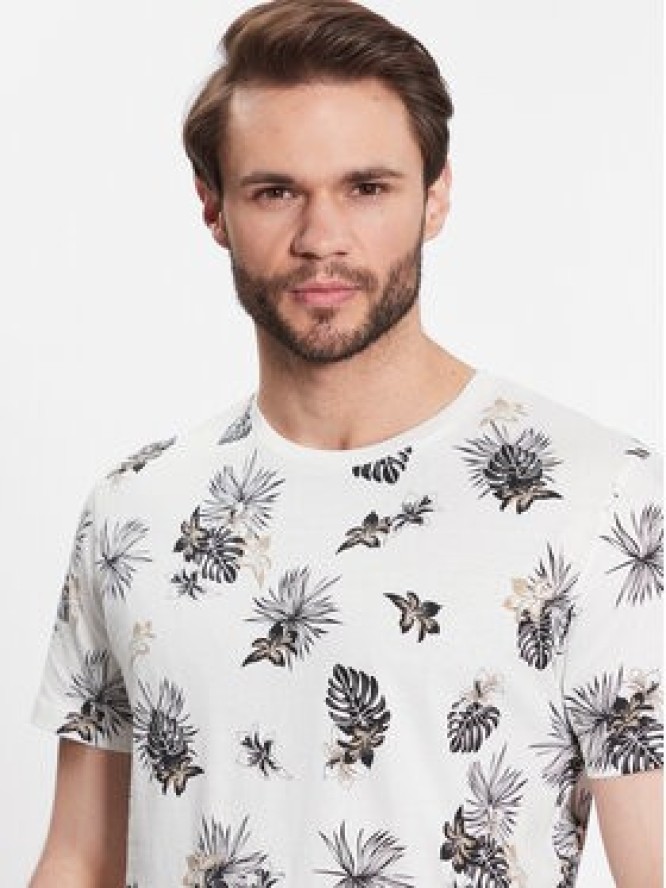 Jack&Jones T-Shirt Tropicana 12223932 Biały Regular Fit