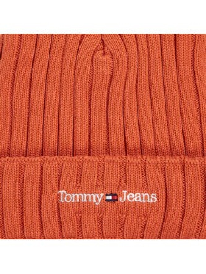 Tommy Jeans Czapka Tjm Sport Elevated Long Beanie AM0AM11678 Pomarańczowy