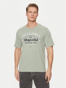 Jack&Jones T-Shirt Logo 12268267 Zielony Standard Fit